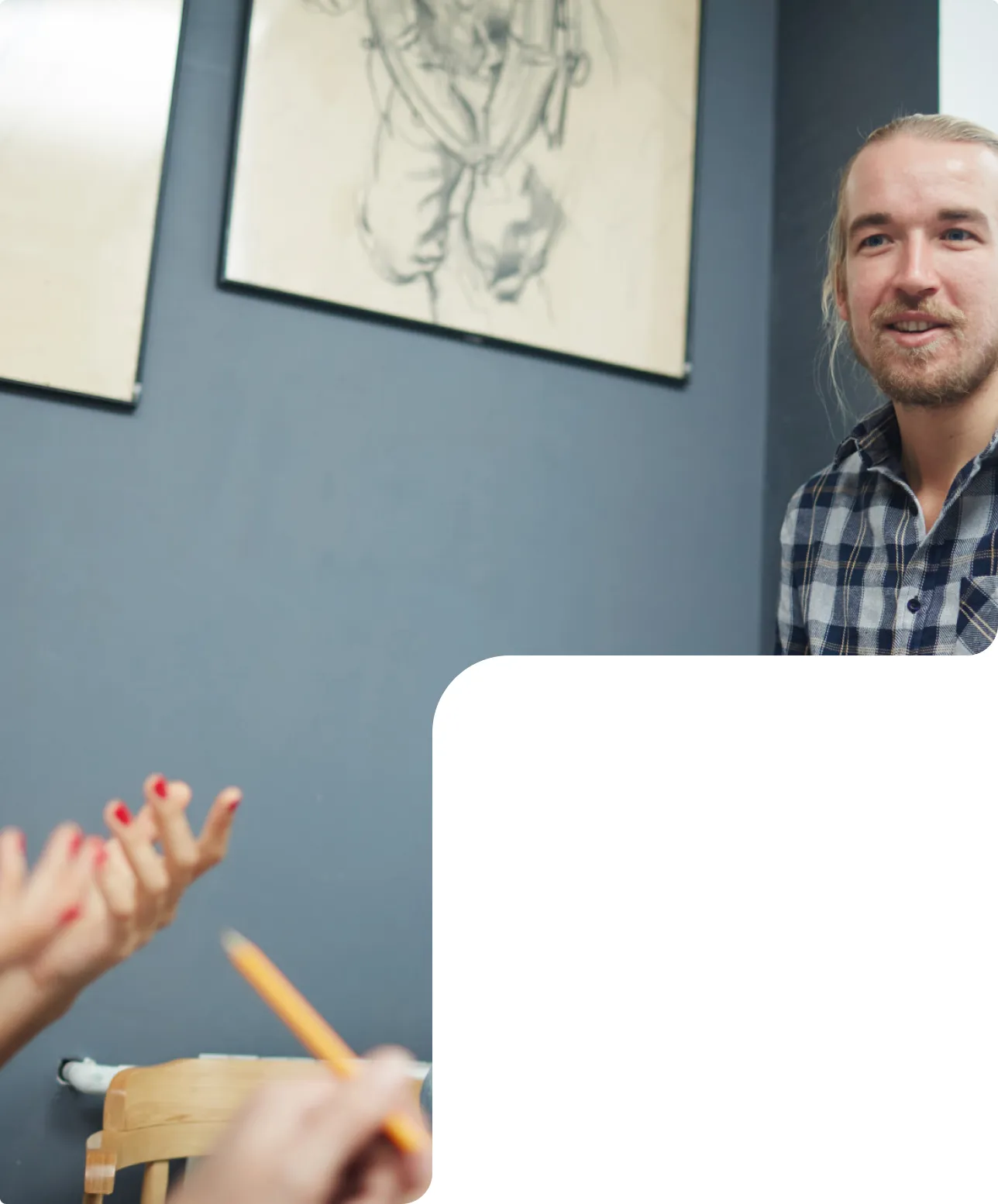 A coach and client mid-session at the Bedford Avenue studio